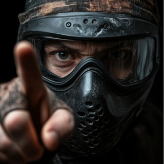 PaintBall Aréna Cheb - voják v masce