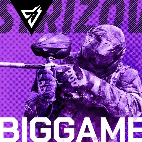 Big Game. Paintballová akce s desítkami hráčů ve dvou týmech, celý den scénářové mise.