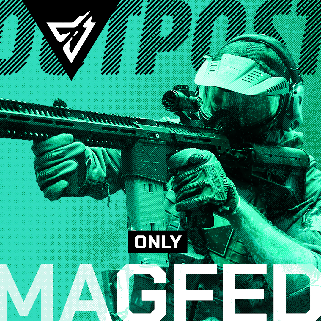 Magfed Only. Paintballová akce s desítkami hráčů, scénářové mise, taktika a magfed zbraně.