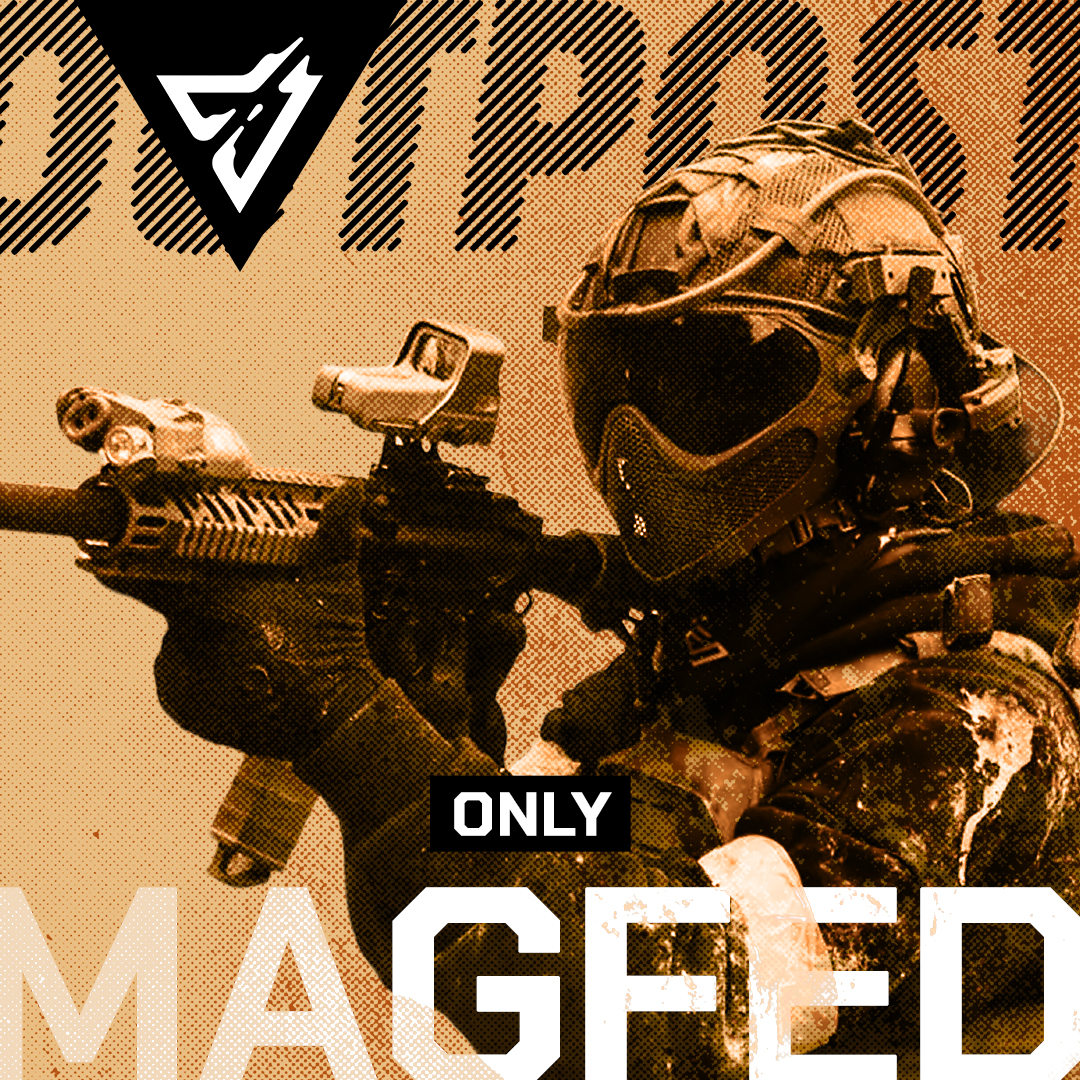 Magfed Only. Paintballová akce s desítkami hráčů, scénářové mise, taktika a magfed zbraně.