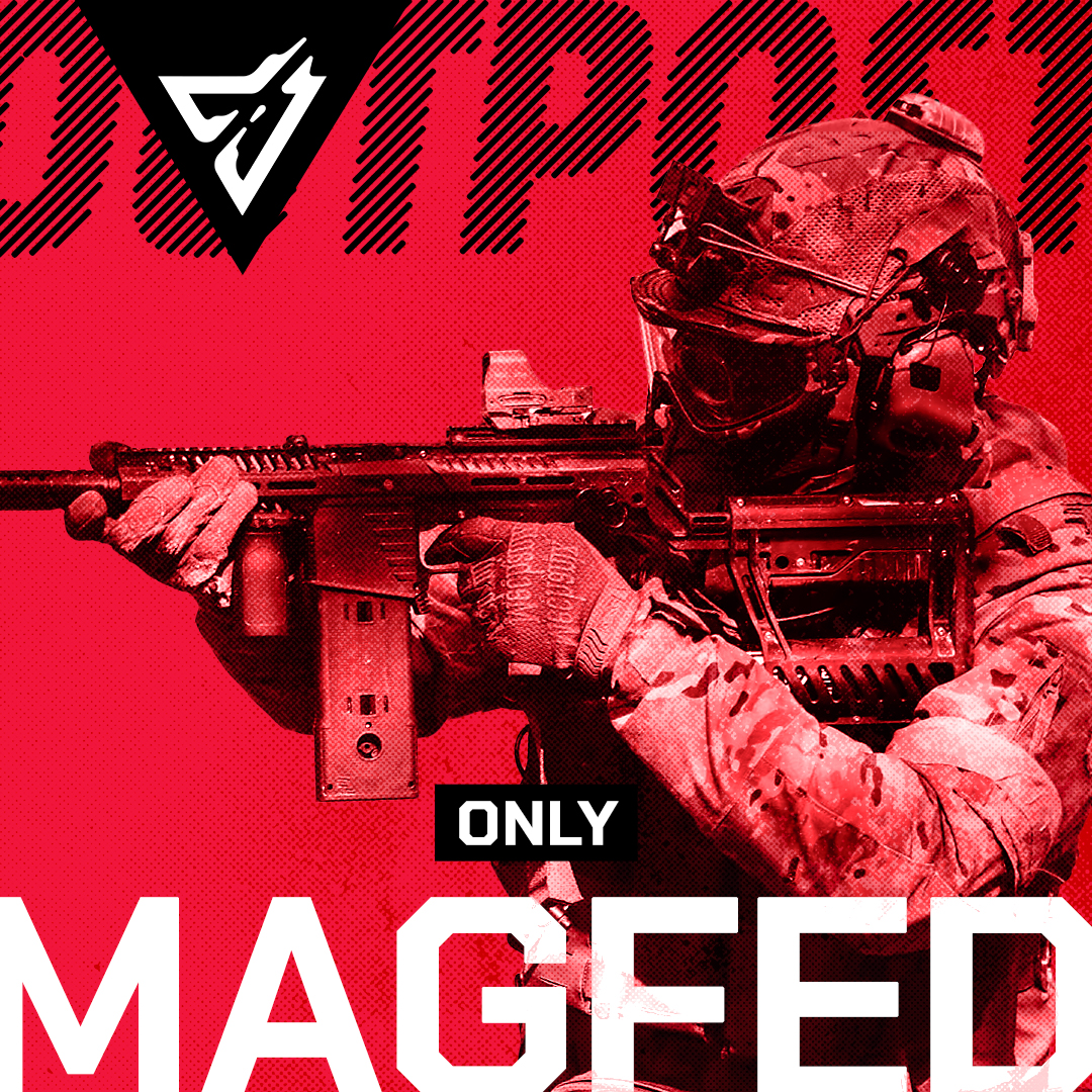 Magfed Only. Paintballová akce s desítkami hráčů, scénářové mise, taktika a magfed zbraně.
